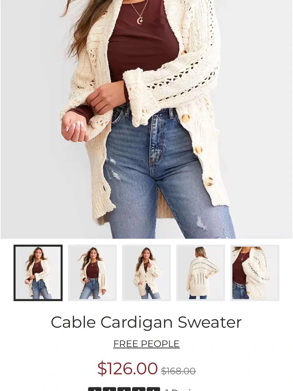 Free People Oversized Women’s Sweater Cardigan